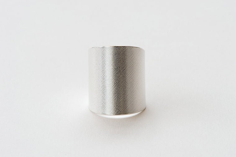 Ring, Plain Weave - silver