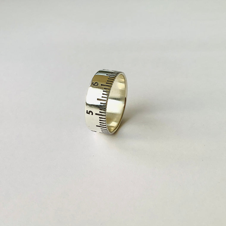 Metric Ring - Oxidised Silver