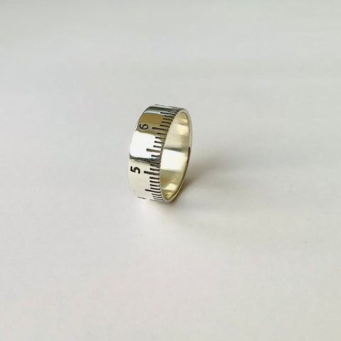Metric Ring - Oxidised Silver