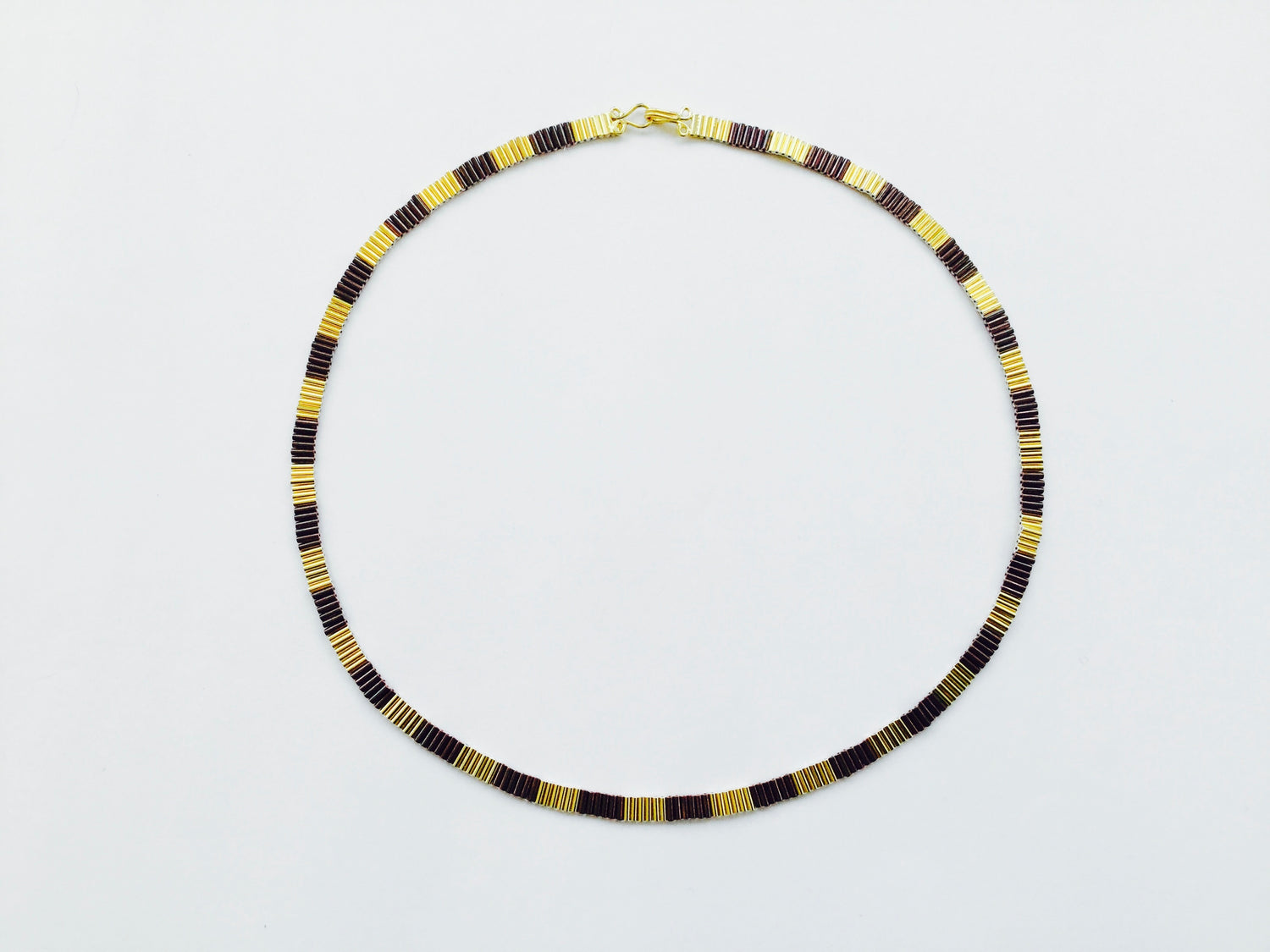 Ribbon Necklace - gold/copper