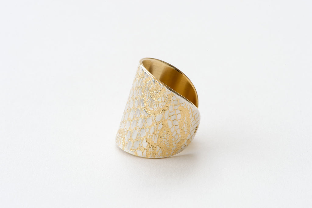 Ring, Chantilly Lace - gold/silver