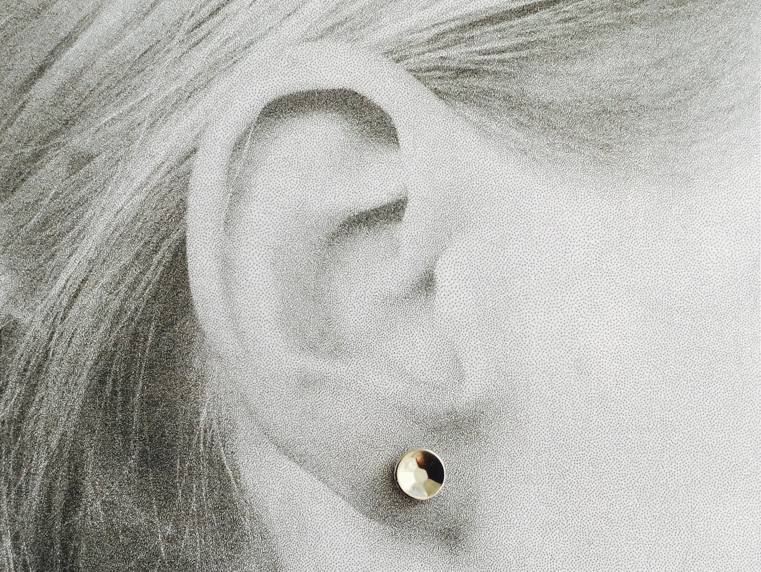 Sequin Earring - silver