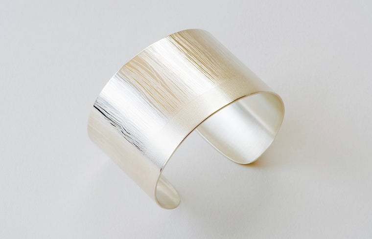Fringe Cuff - silver