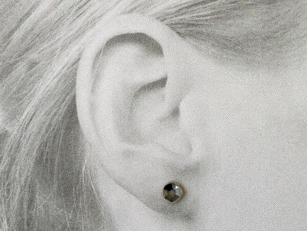 Sequin Earring - oxidised